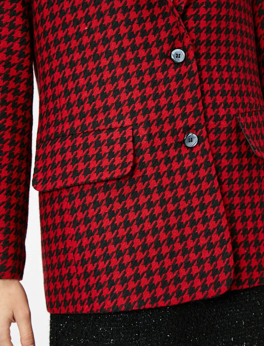 14940 Red-Black Check Jacket