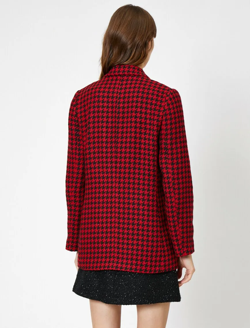 14940 Red-Black Check Jacket