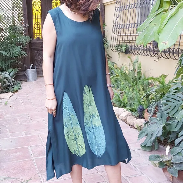 24N3 Sleeveless One-Layer Wide Midi Dress