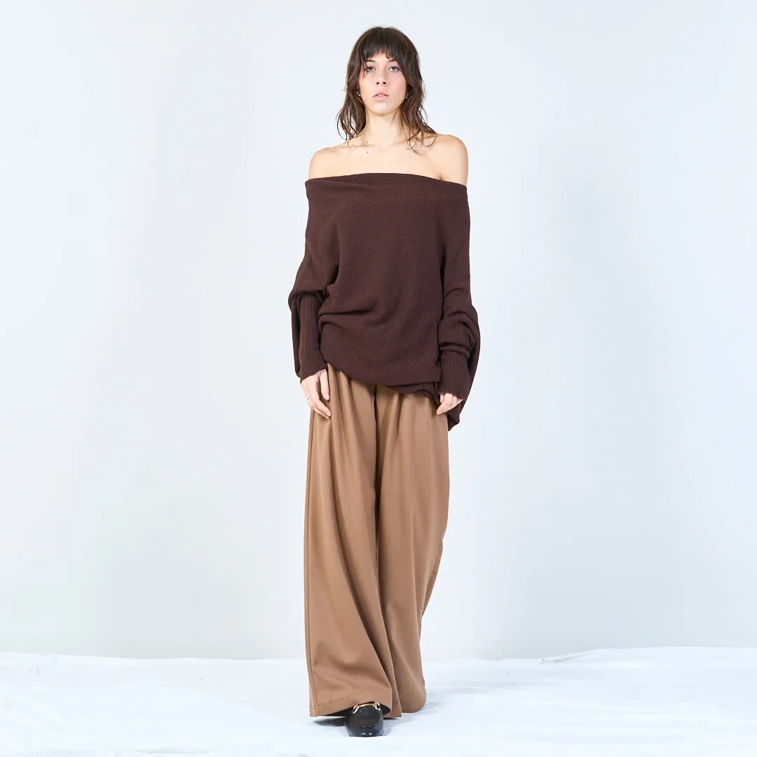 Asymmetrical loose-fit poncho wholesale