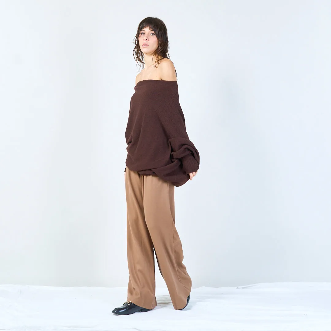 Asymmetrical loose-fit poncho wholesale