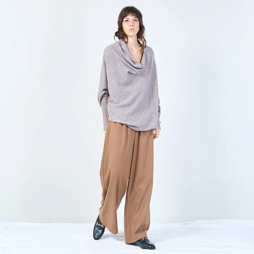 Asymmetrical loose-fit poncho wholesale