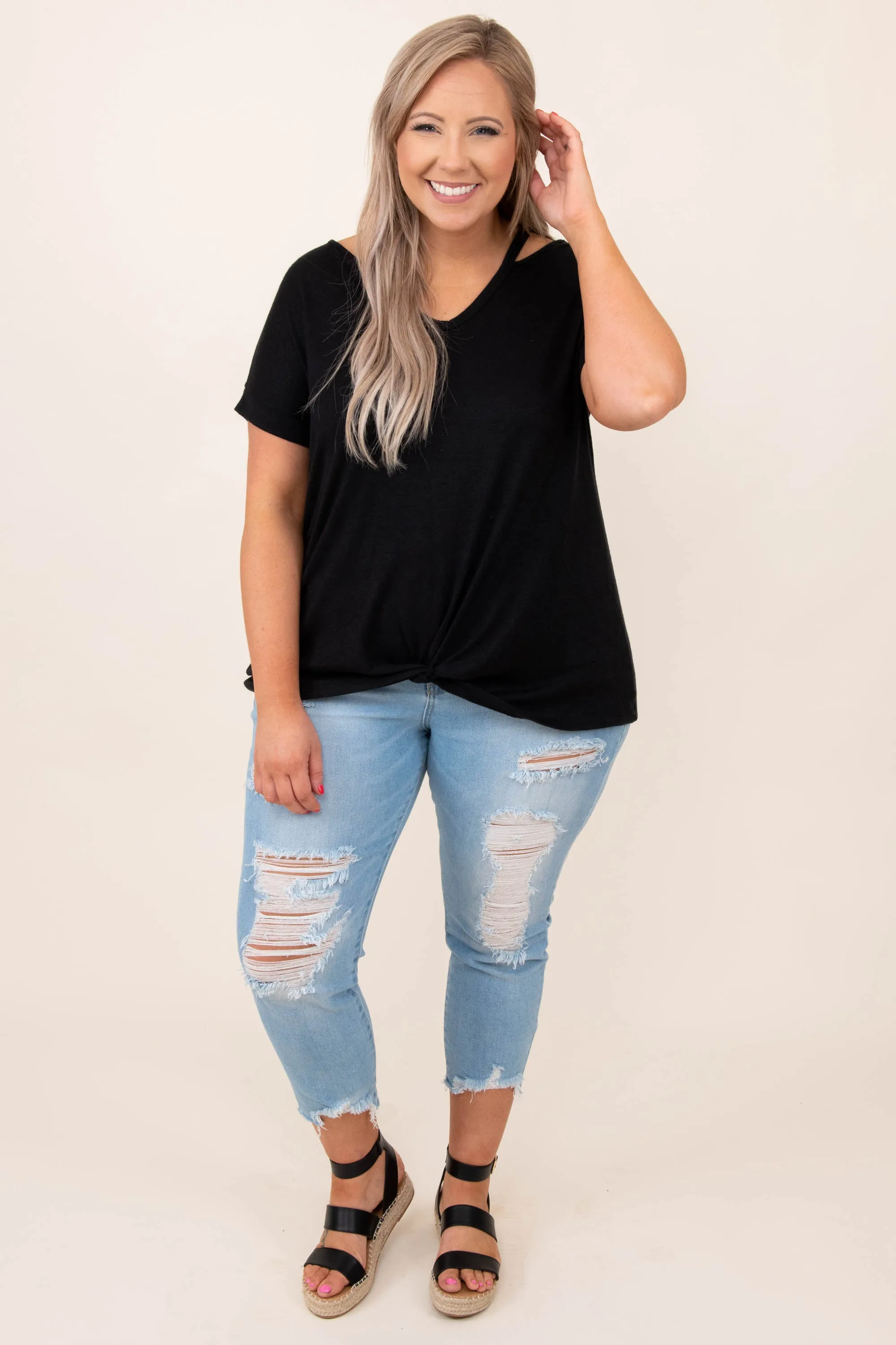 Breezy Mornings Top, Black