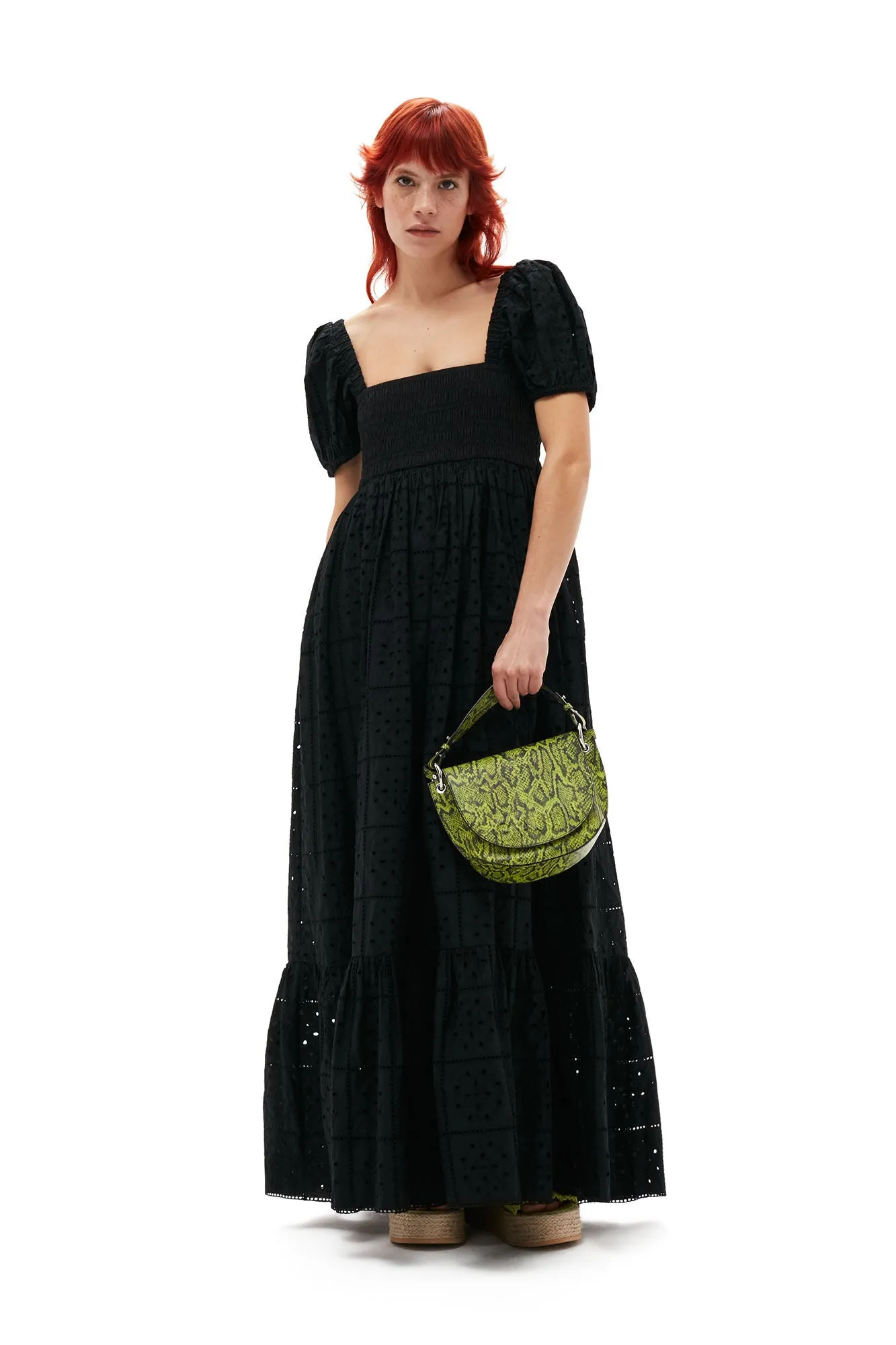 Broderie Anglaise Maxi Dress