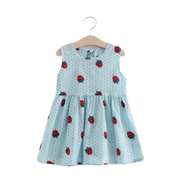 Casual Style Fly Sleeve Bow Dress For Girls