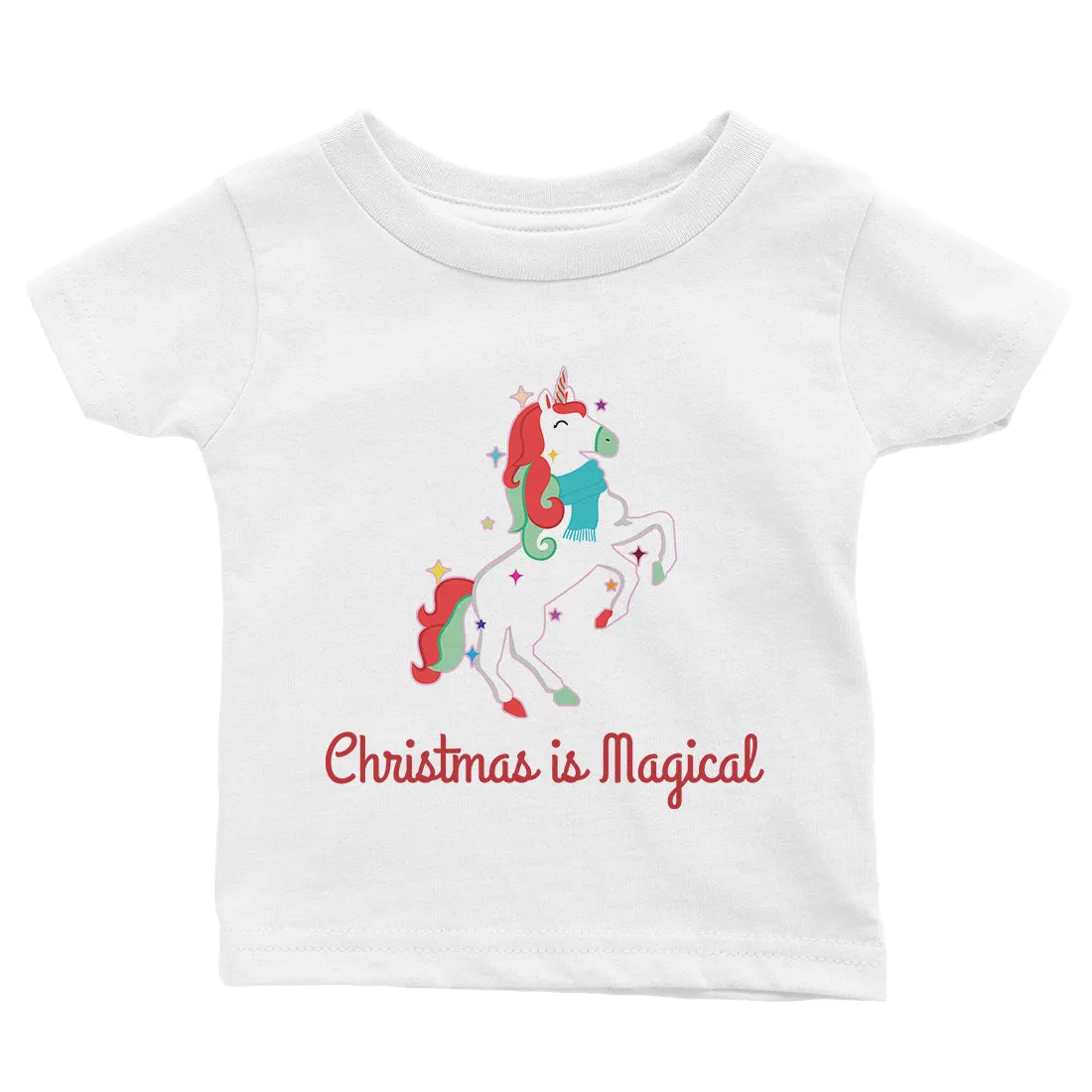 Christmas Magical Unicorn Baby Shirt