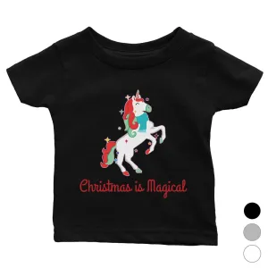 Christmas Magical Unicorn Baby Shirt