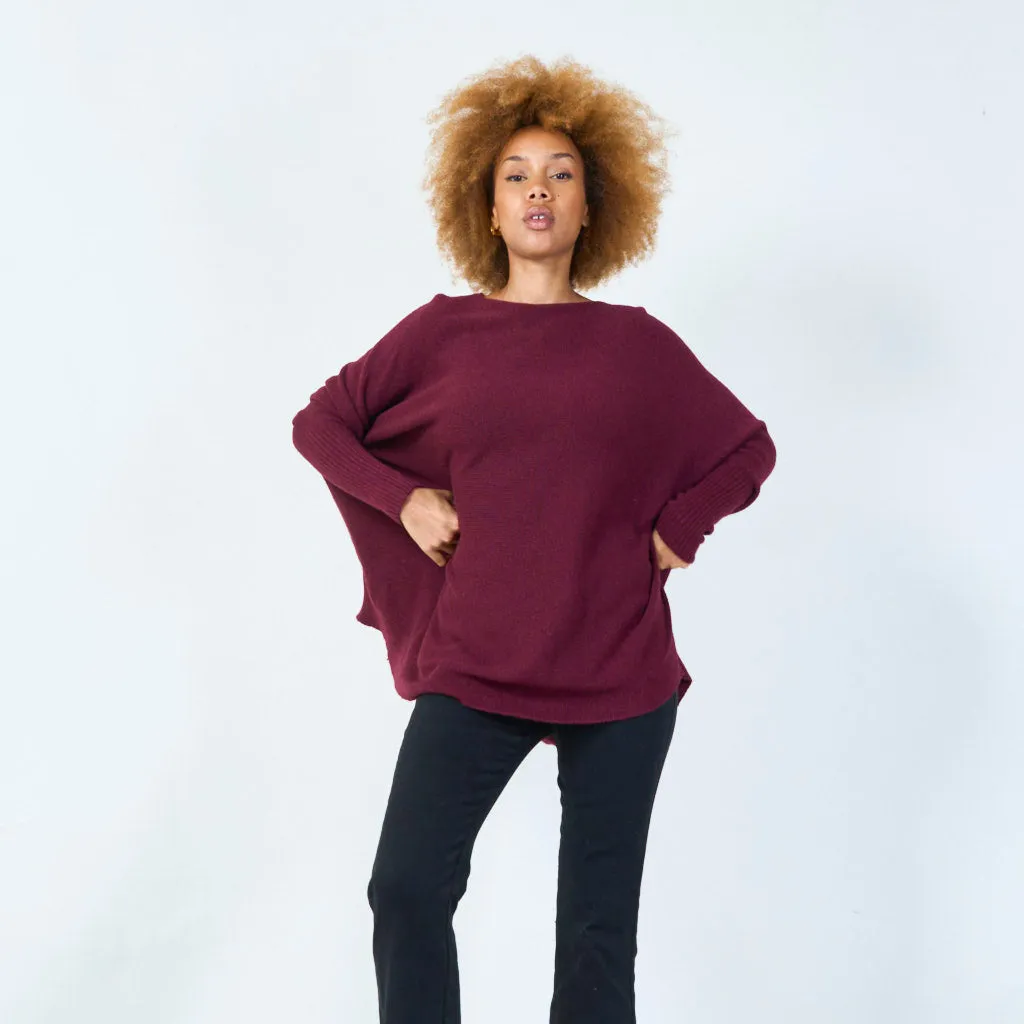 Classic round neck knit sweater wholesale