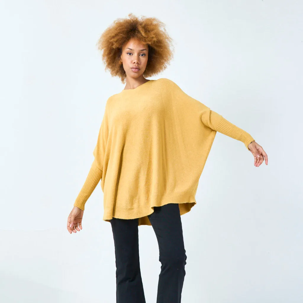 Classic round neck knit sweater wholesale