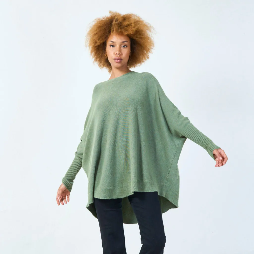 Classic round neck knit sweater wholesale