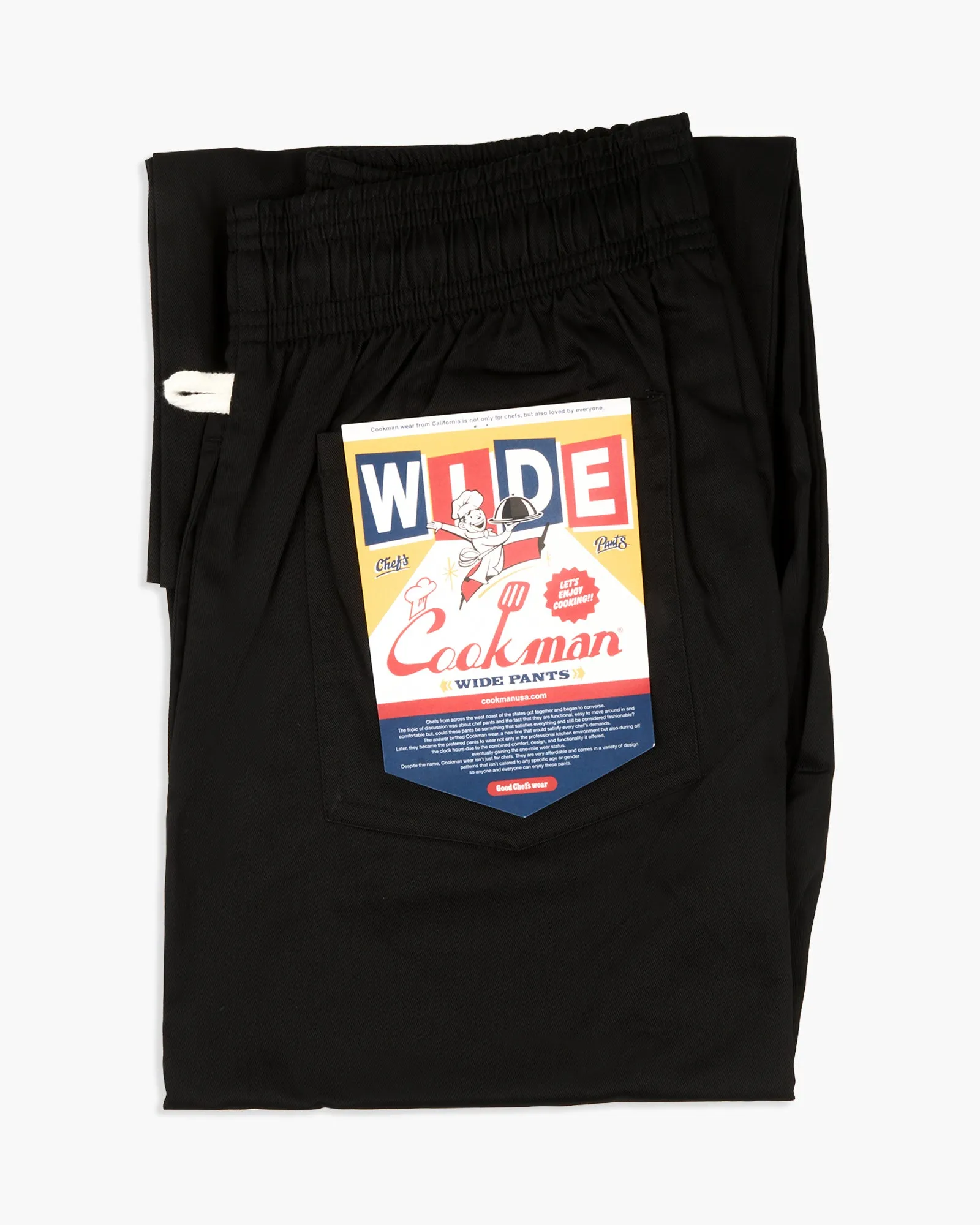 Cookman Wide Chef Pants - Black