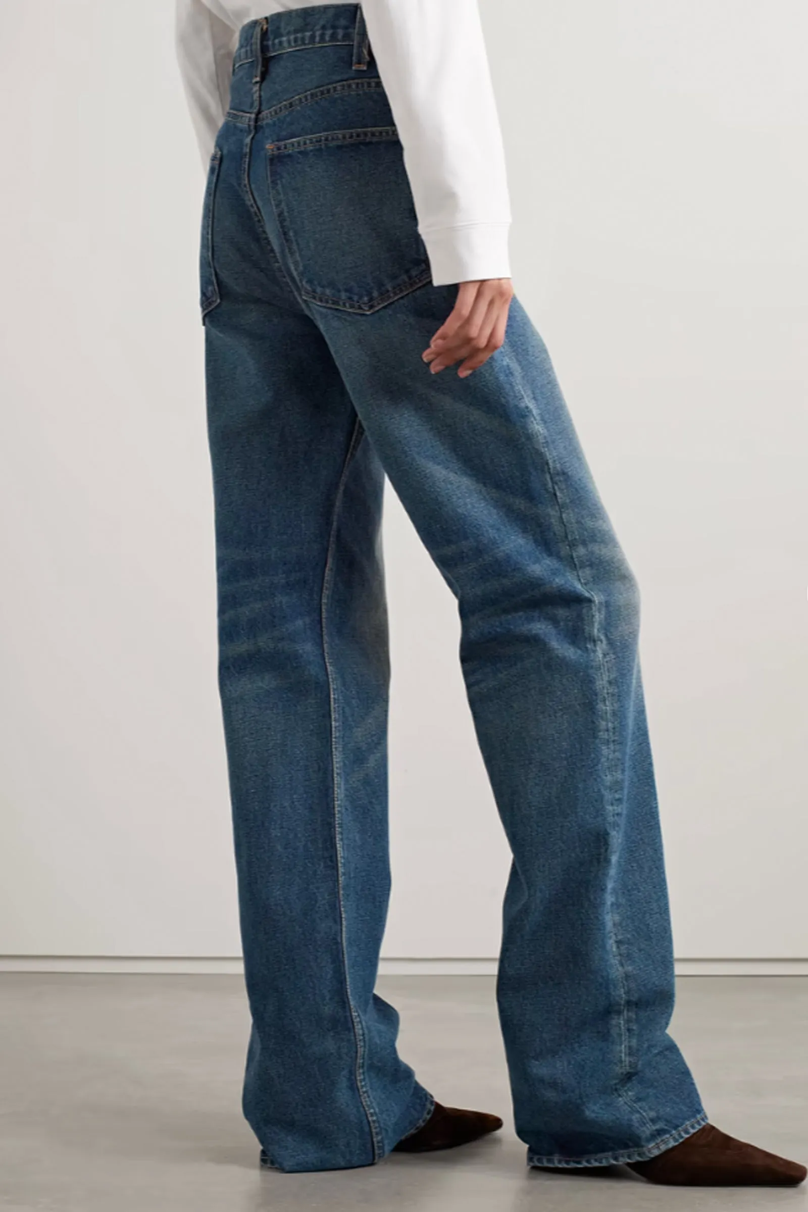 Dark Blue Mitchell High-rise Jeans