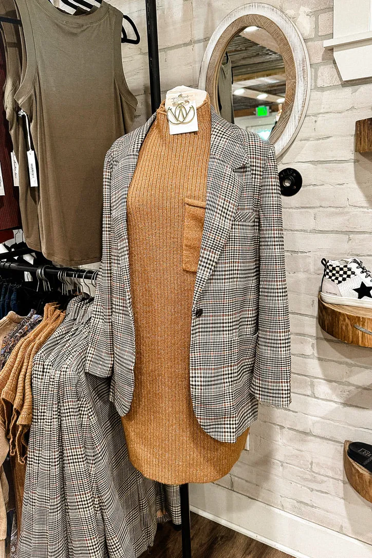 Dear John Plaid Blazer