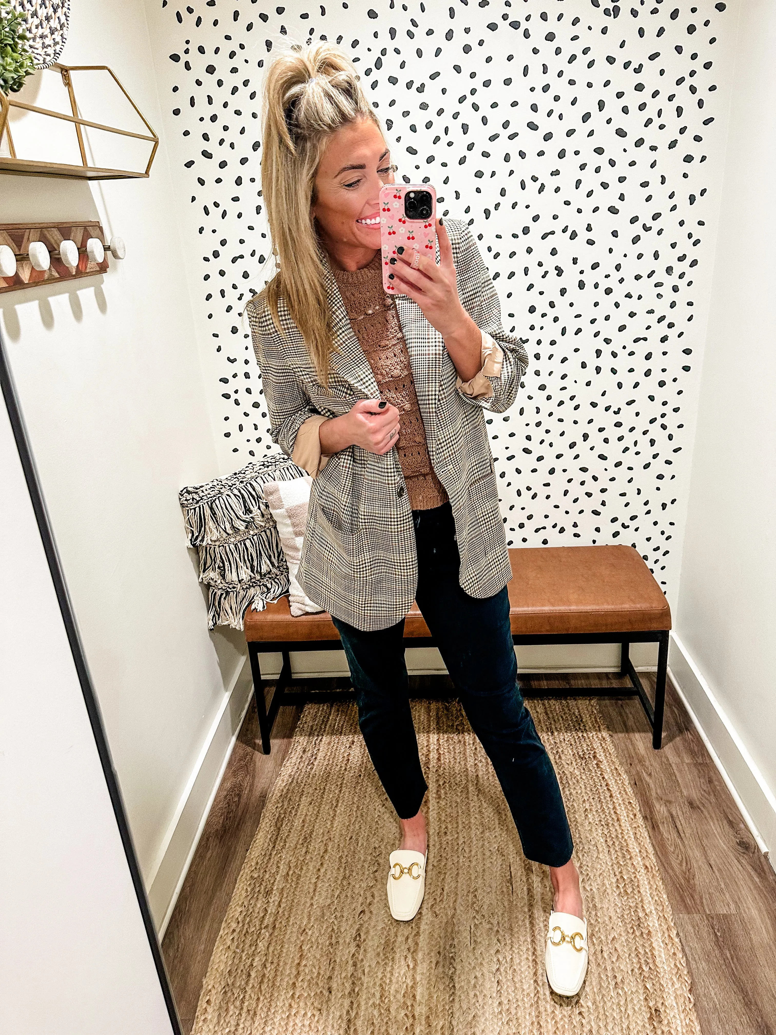 Dear John Plaid Blazer