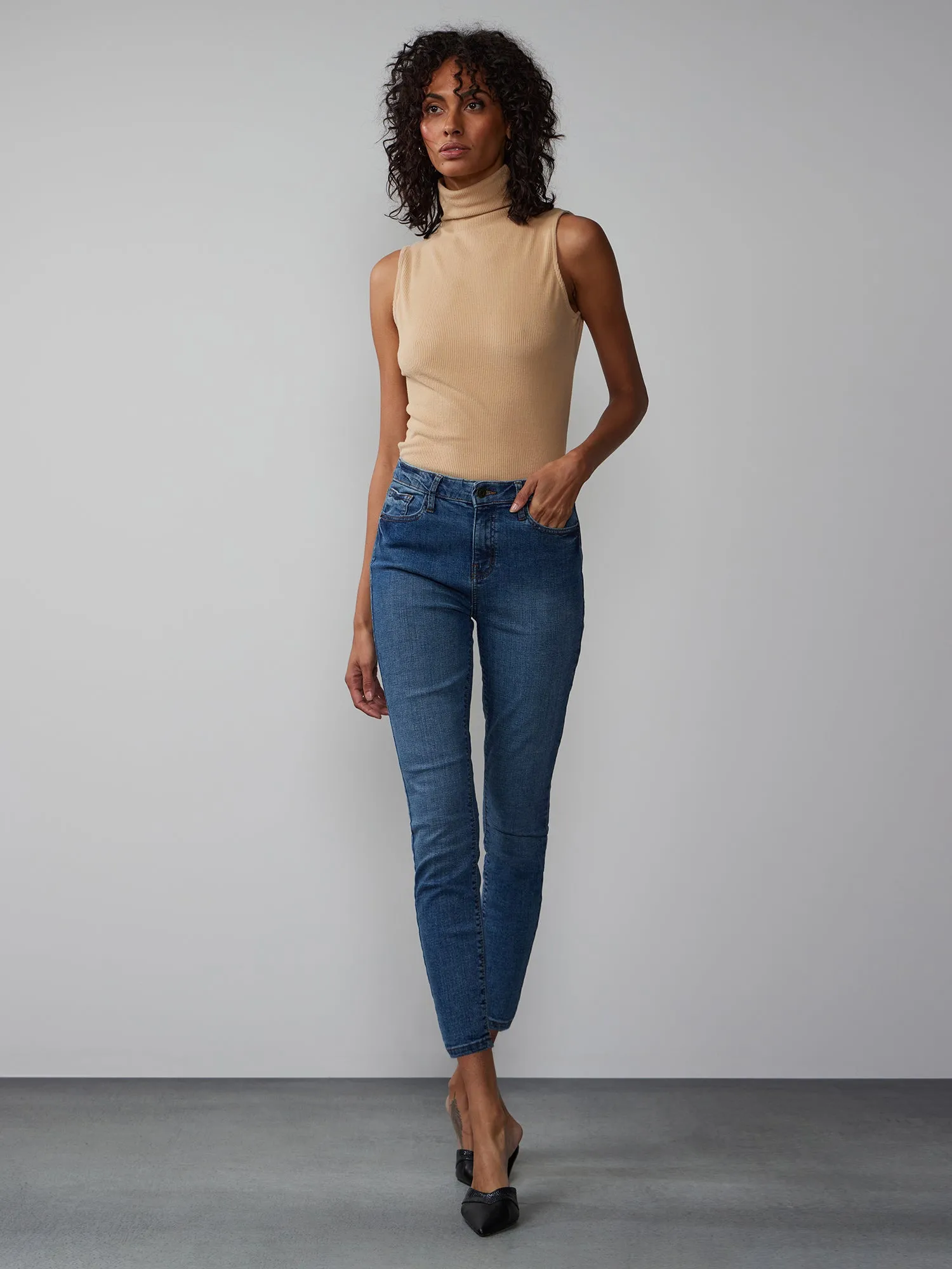 Essential High Rise Ankle Skinny Jeans