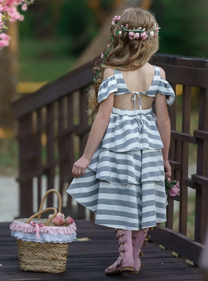 Girls Breezy in Stripes Dress