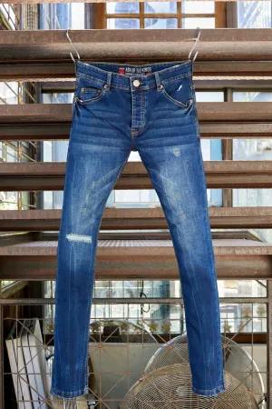 Jack Russel - Men Jeans - Handwerk J-ASH Skinny Fit Blue Ash