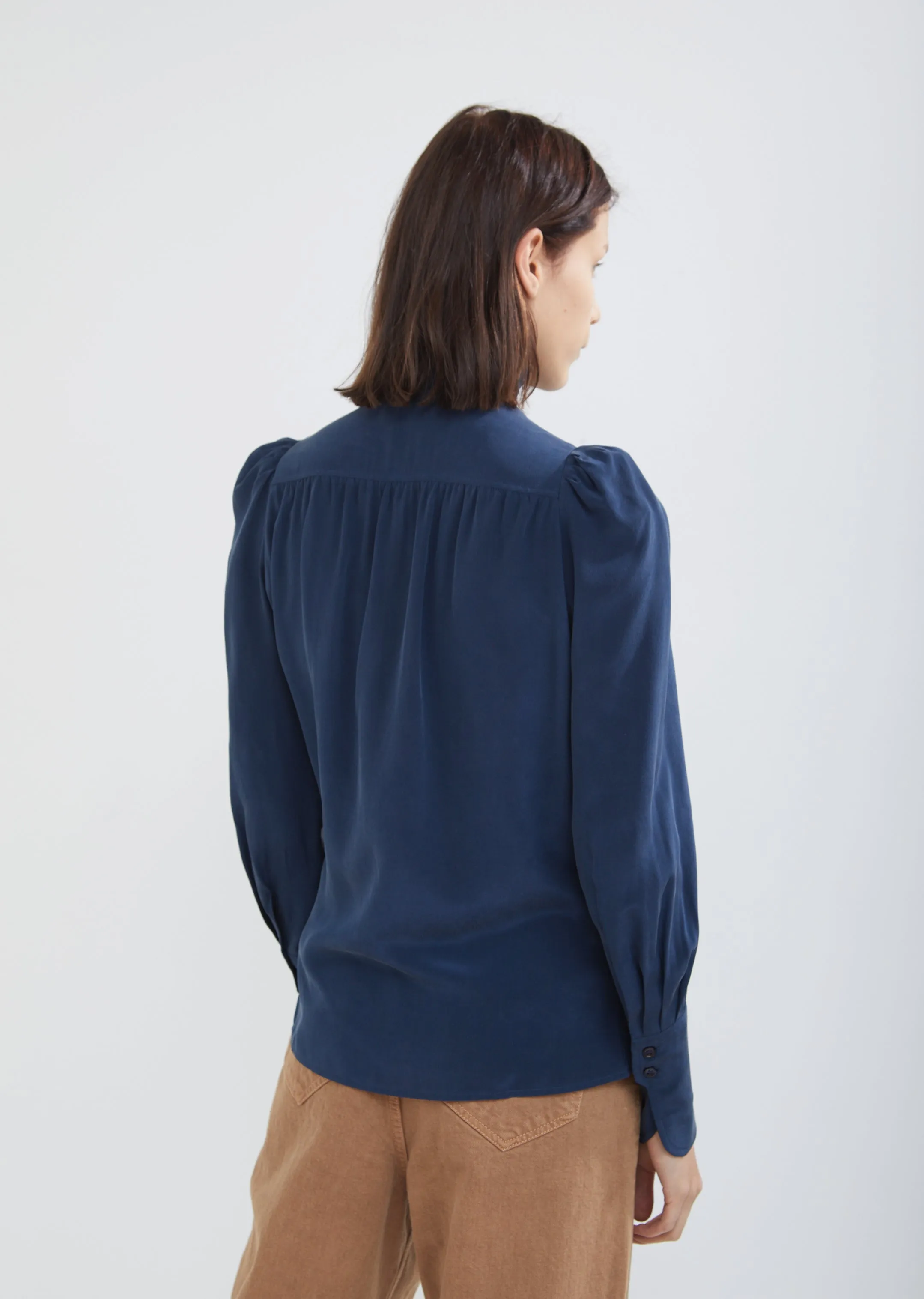 Lamia Silky Pleated Blouse