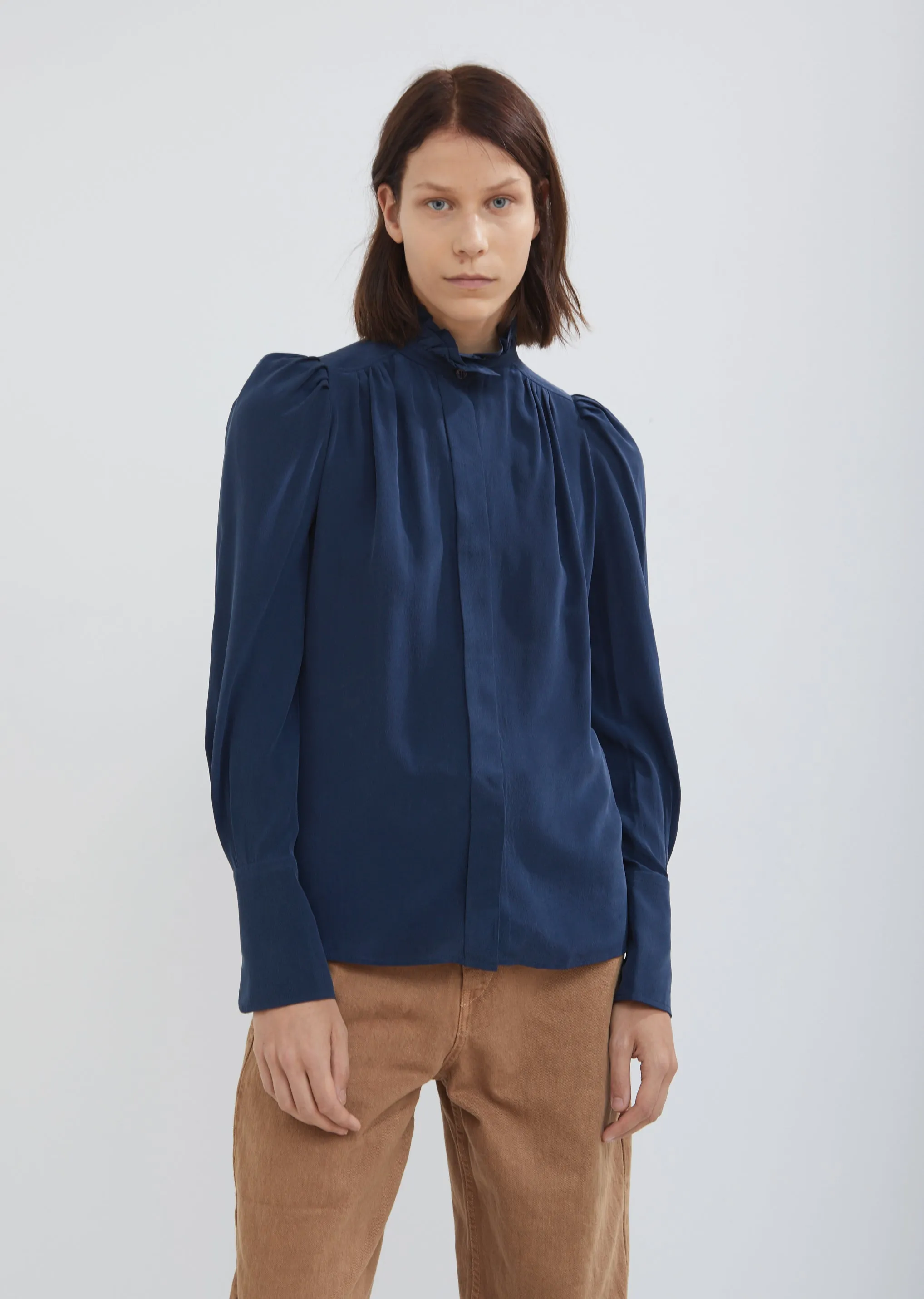 Lamia Silky Pleated Blouse