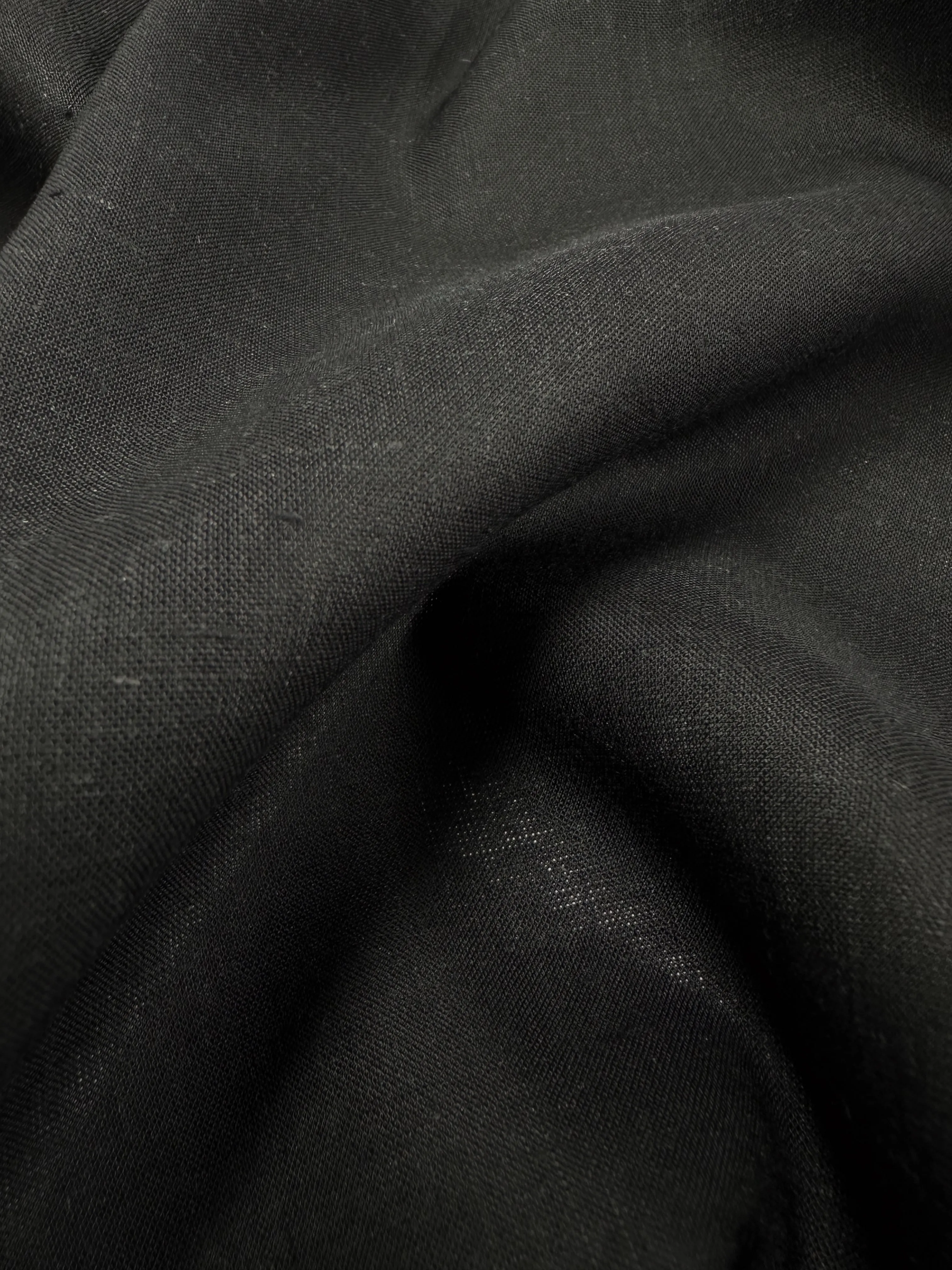 Linen Voile - Black - 140cm