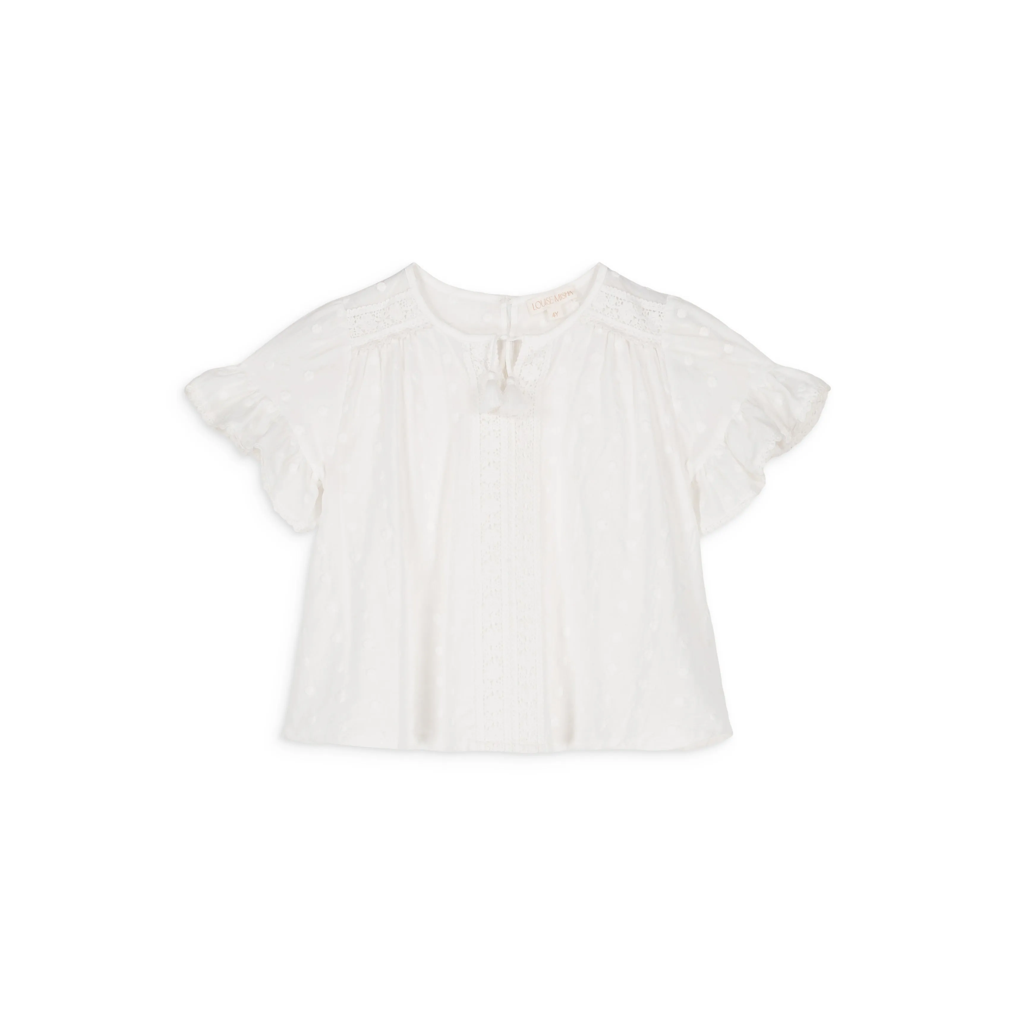 Louise Misha Blouse Feliza Plumetis White