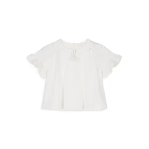 Louise Misha Blouse Feliza Plumetis White