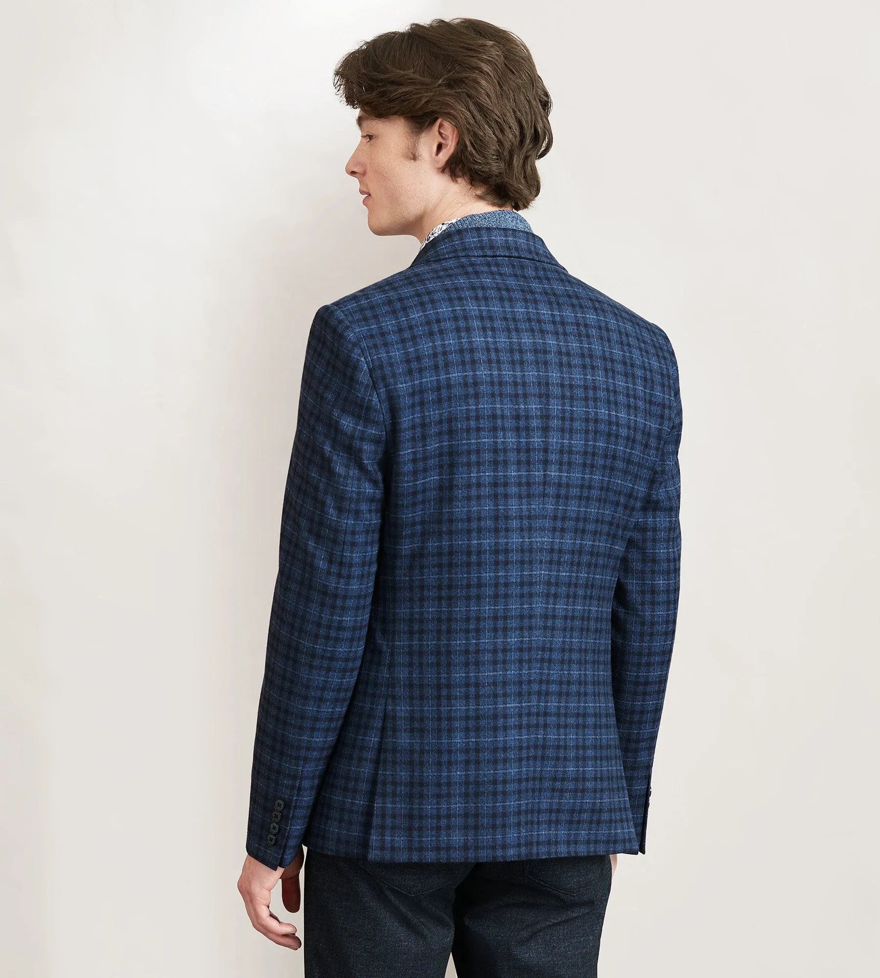 Modern Fit Woven Plaid Sport Jacket