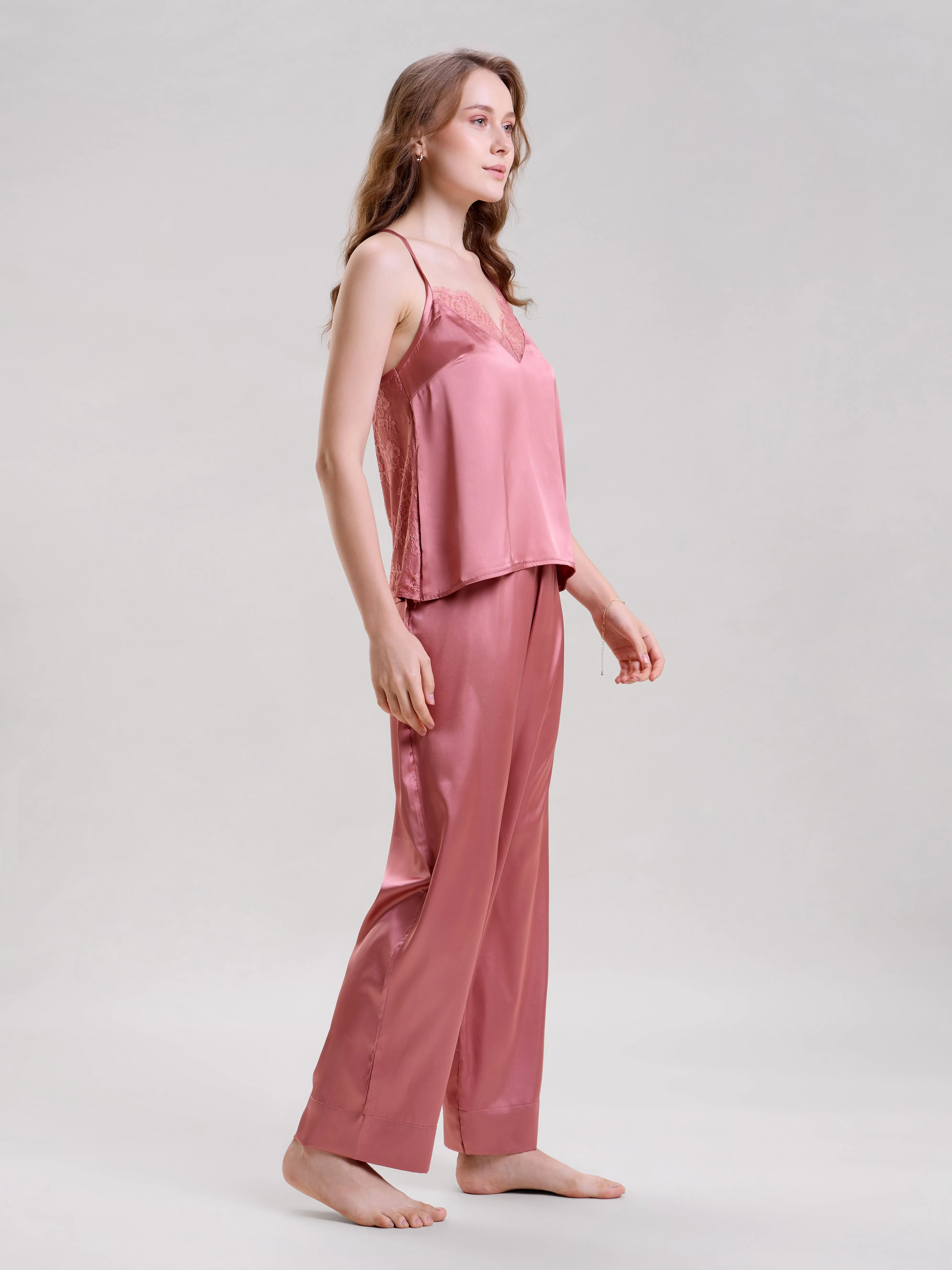 Mysthelle PINK CAMI TOP AND PANTS