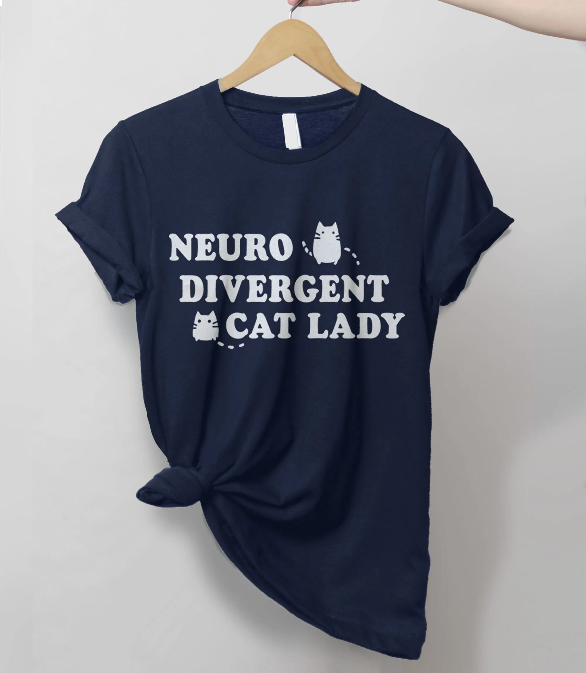 Neurodivergent Cat Lady Shirt