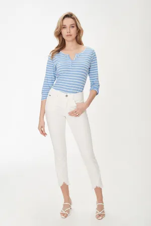 Olivia Slim Ankle White Jeans | FDJ 2076511