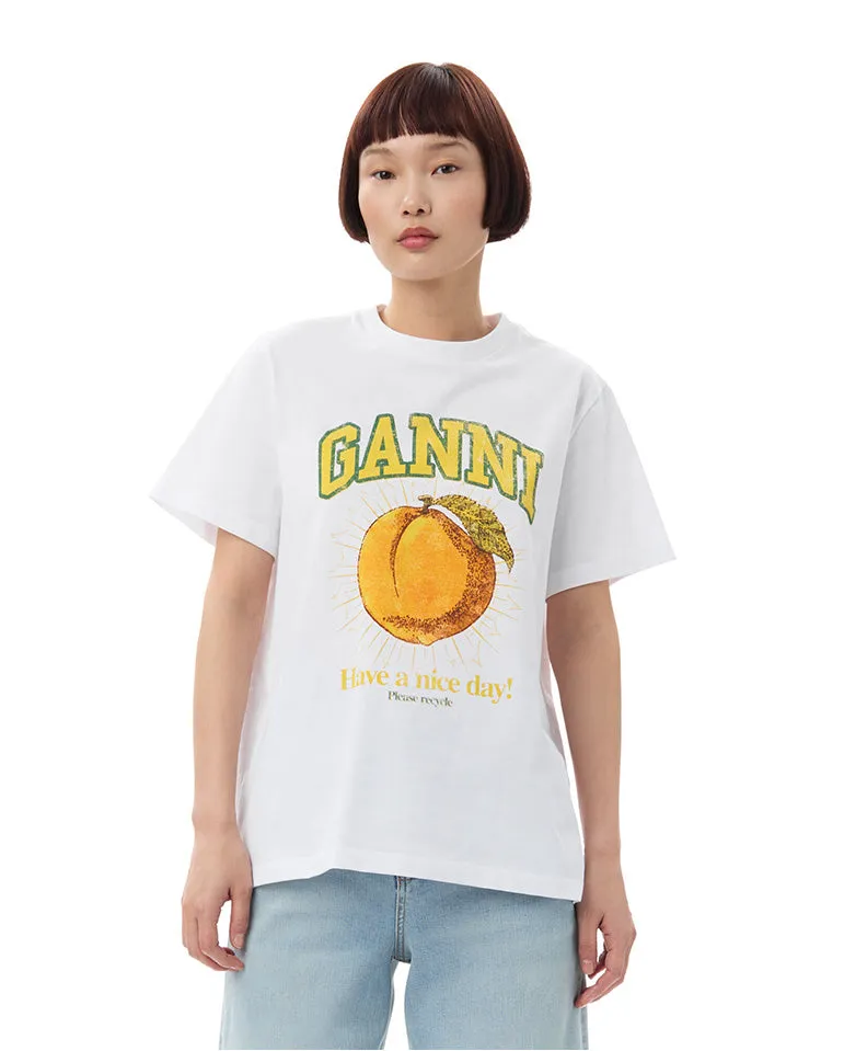 Peach Relaxed Tee WHITE