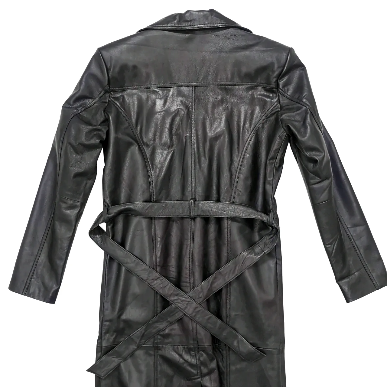 Point Leather Jacket Black Coat