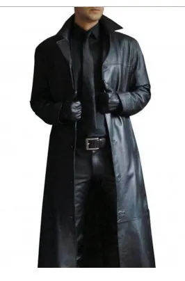 Point Leather Jacket Black Coat