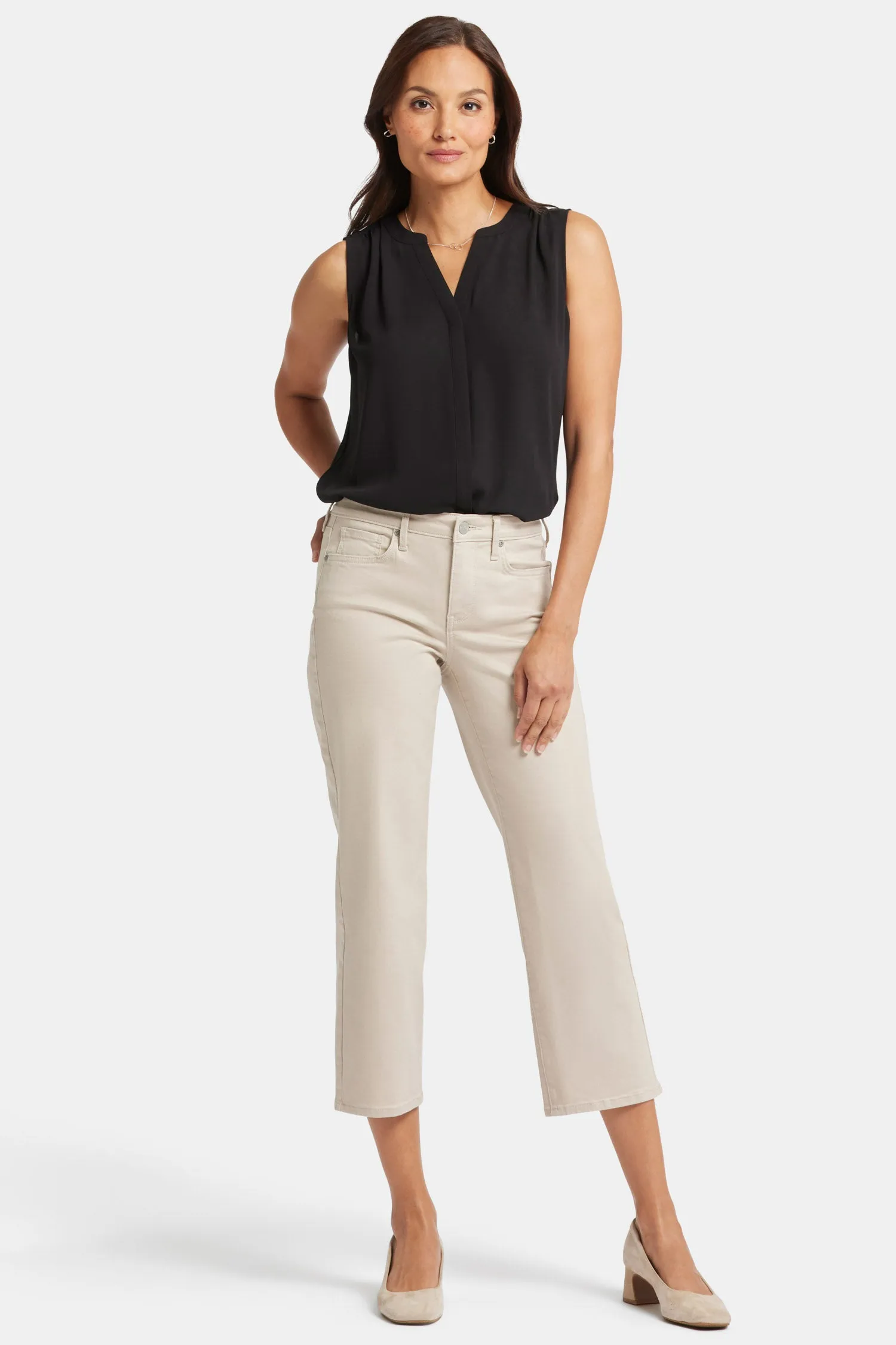 Relaxed Piper Crop Jeans - Feather