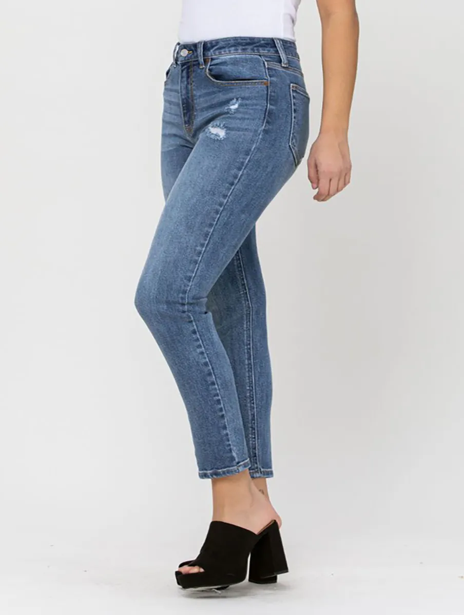 Samantha High-Rise Straight Jean by Cello Jeans