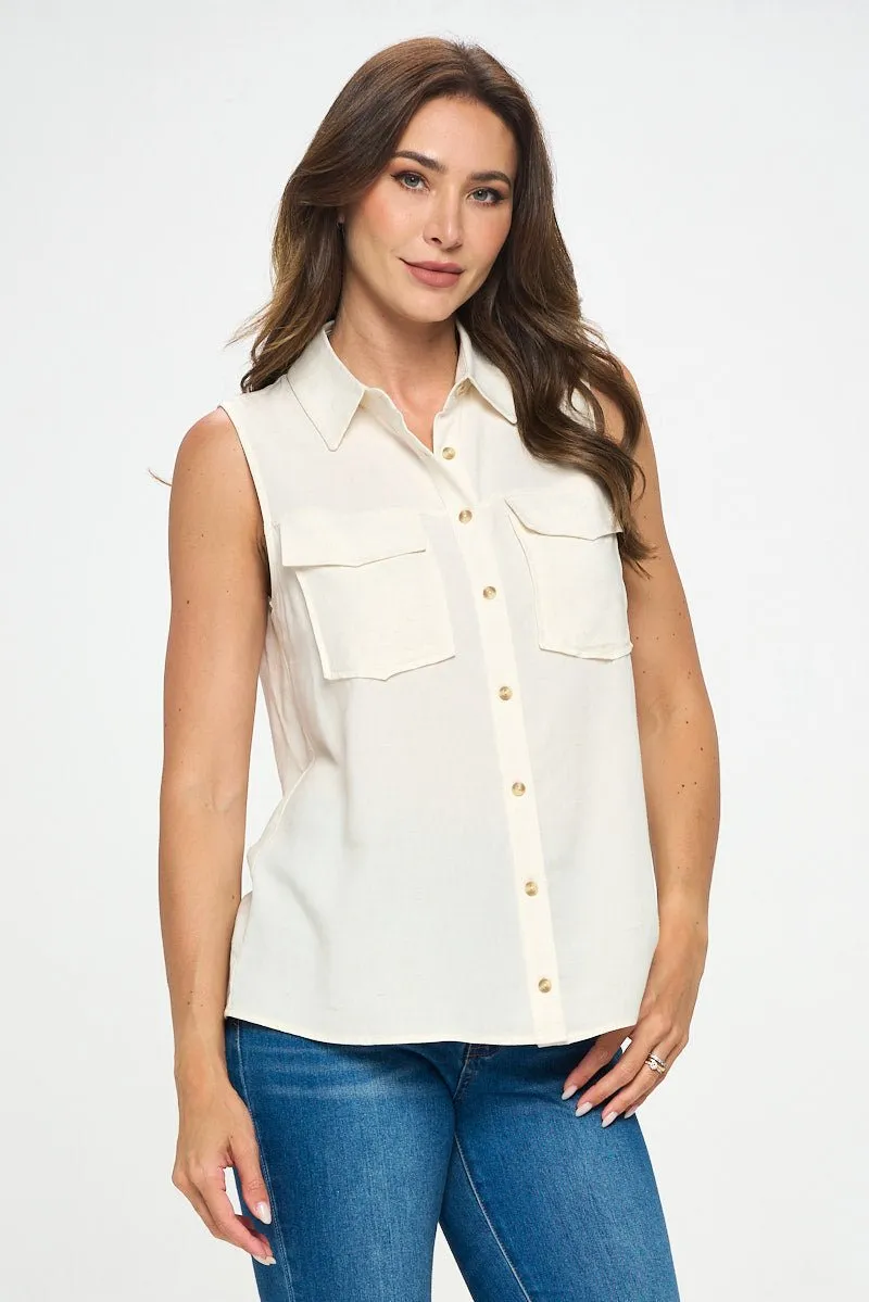 Shannon Sleeveless Shirt