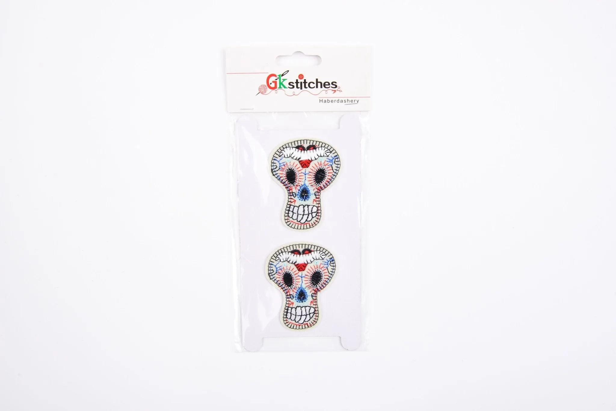 Skeleton High-quality Patch  (2 Pieces Pack)  Sew on,   Embroidered patches.