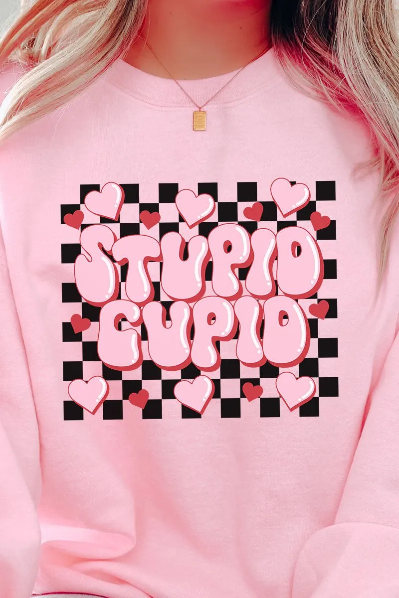 Stupid Cupid Heavy-weight Crew Sweatshirt