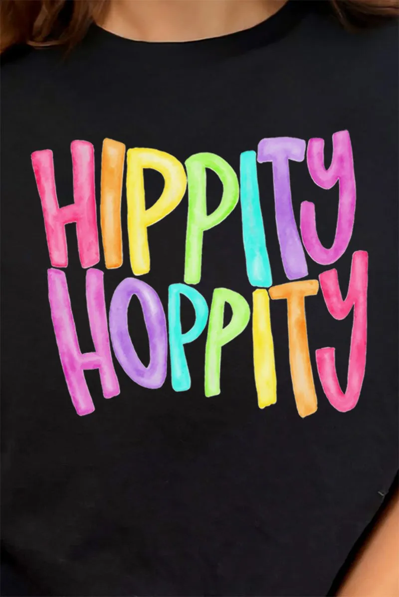 Watercolor Hippity Hoppity Short Sleeve Relaxed Fit T-Shirt