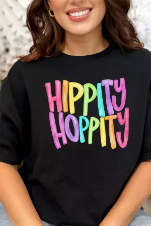 Watercolor Hippity Hoppity Short Sleeve Relaxed Fit T-Shirt