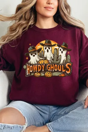 Western Howdy Ghouls Heavy-weight Crew Sweatshirt