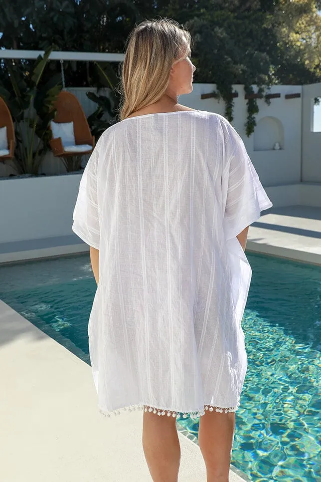 White Cotton Kaftan