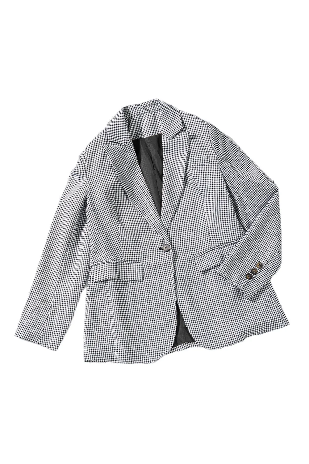 Women's Long Sleeve Casual Blazer Button Open Front Jacket Suit