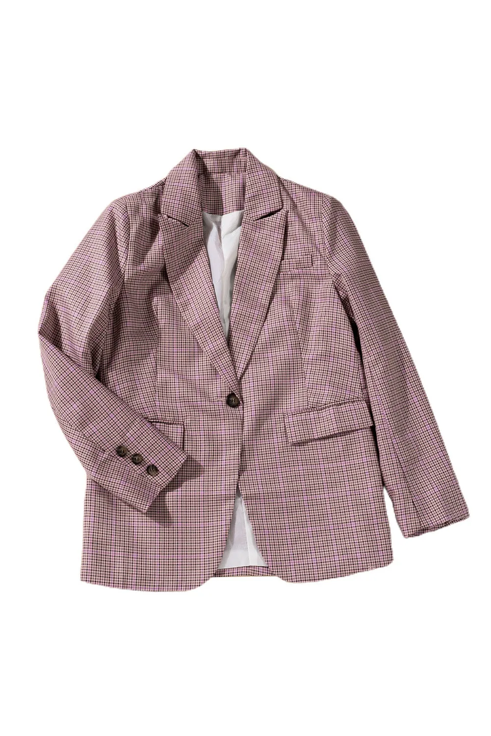 Women's Long Sleeve Casual Blazer Button Open Front Jacket Suit